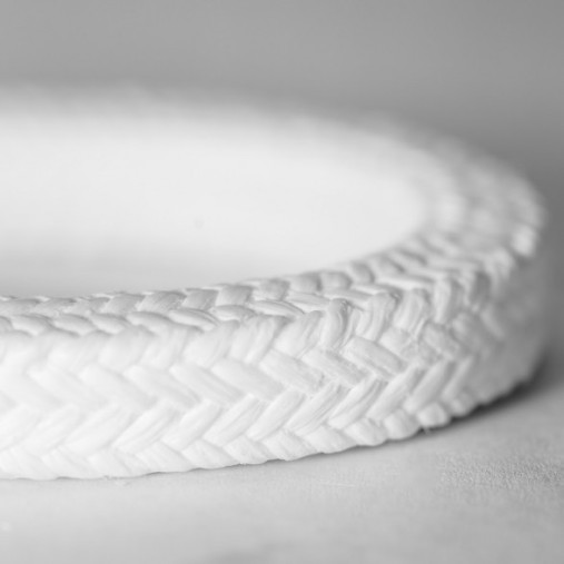 White PTFE Braided Packing for Food Service