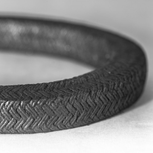 Braided Carbon Yarn with Wire Inserted Over Core