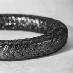 Braided Acrylic Fiber Braided Throughout a Lubrication/ Graphite Mix